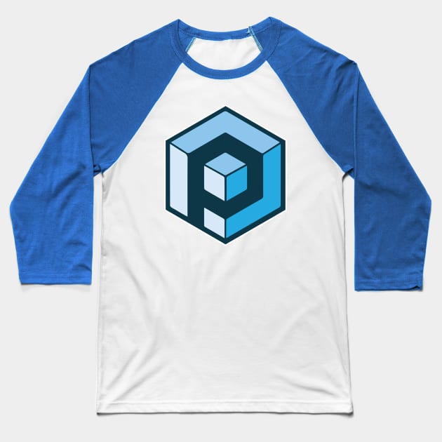 Primordial Cube Baseball T-Shirt by Primordial Radio Clothing